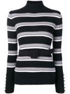 Liu Jo Striped Sweater - Black