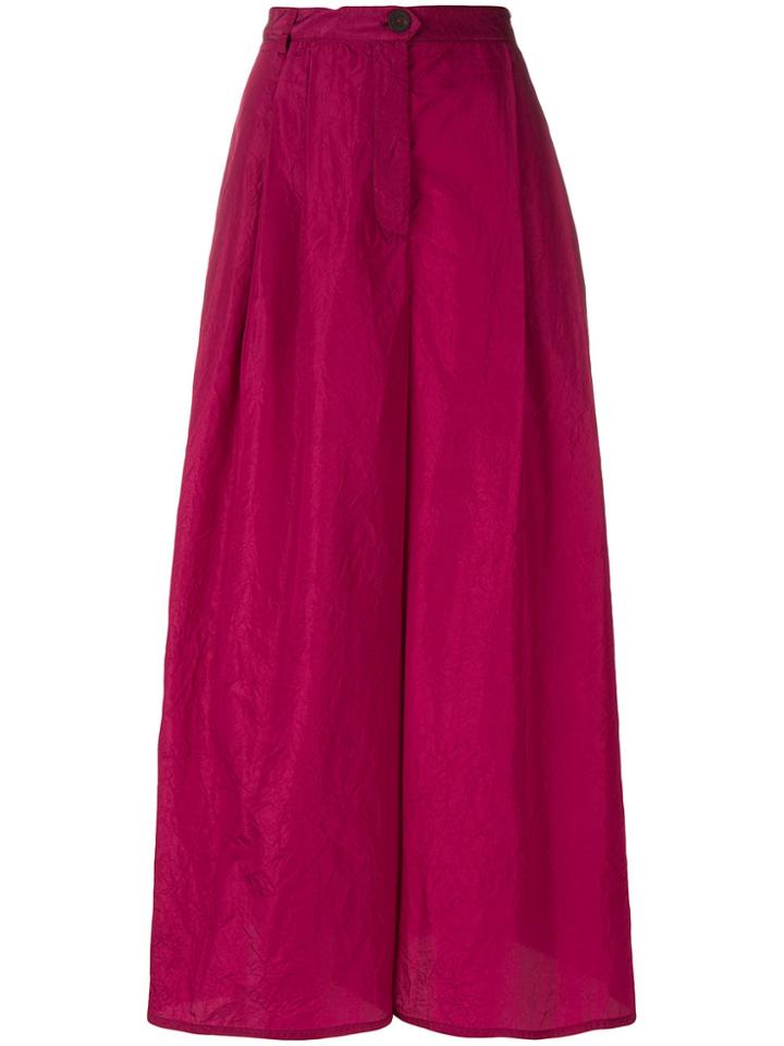 Dusan Pleated Trousers - Pink & Purple