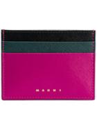 Marni Slim Card Holder - Pink & Purple