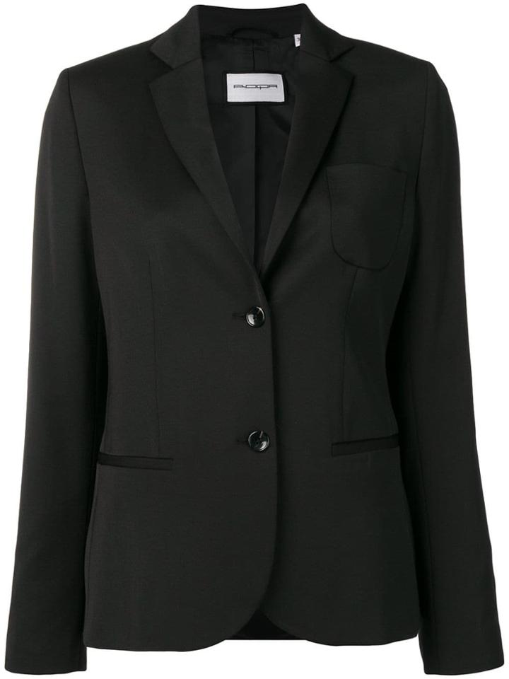 Roqa Classic Single-breasted Blazer - Black