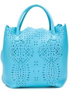 Ermanno Scervino Cutwork Tote Bag - Blue
