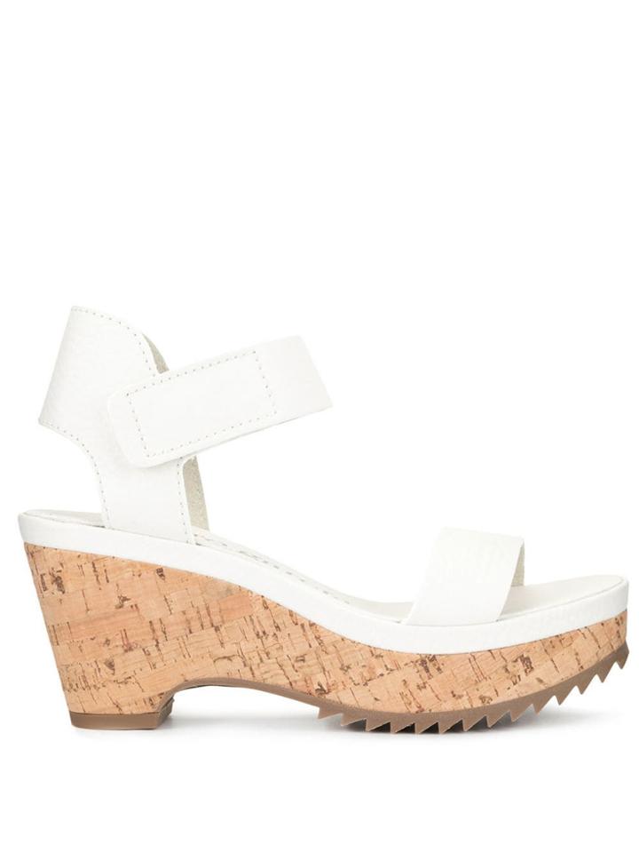 Pedro Garcia Platform Wedge Sandals - White