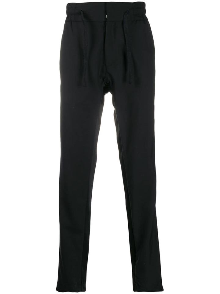 Christian Pellizzari Drawstring Waist Trousers - Black