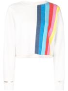 Re/done Stripe Detail Jumper - White