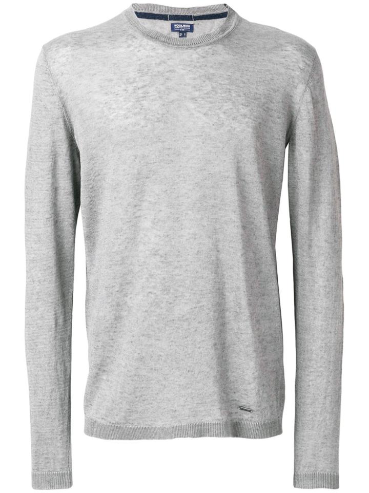 Woolrich Long-sleeve Fitted Sweater - Grey