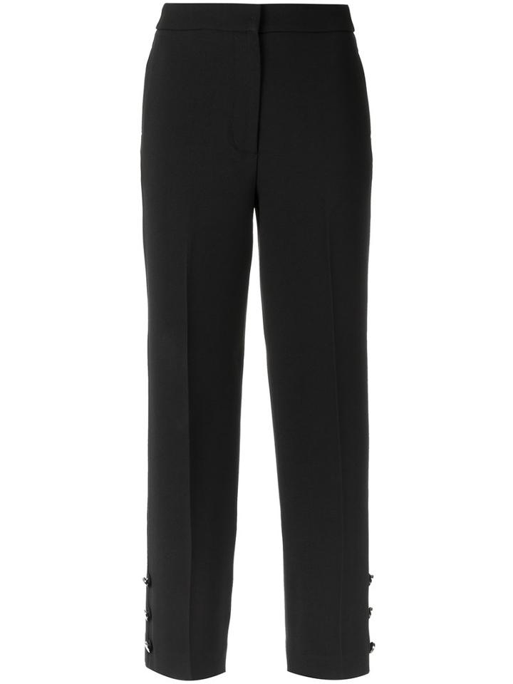 Egrey - Straight Trousers - Women - Acetate/viscose - 38, Black, Acetate/viscose