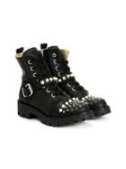 Ermanno Scervino Junior Buckled Boots - Black