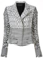 Haider Ackermann Patterned Biker Jacket