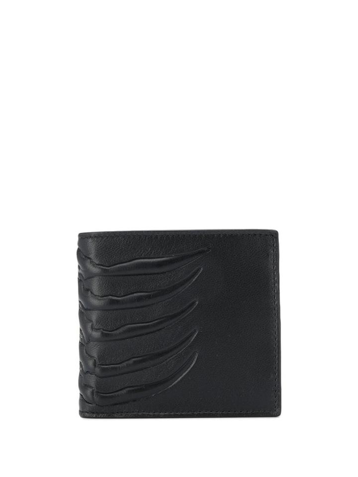 Alexander Mcqueen Skull Detail Billfold Wallet - Black