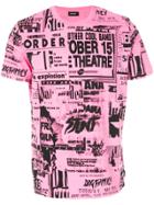 Diesel All Over Print T-shirt - Pink & Purple