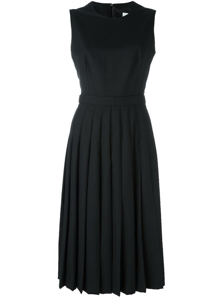 Comme Des Garçons Noir Kei Ninomiya Apron Pleated Sleeveless Dress