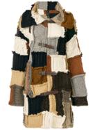 Dondup Long Patchwork Cardigan - Nude & Neutrals