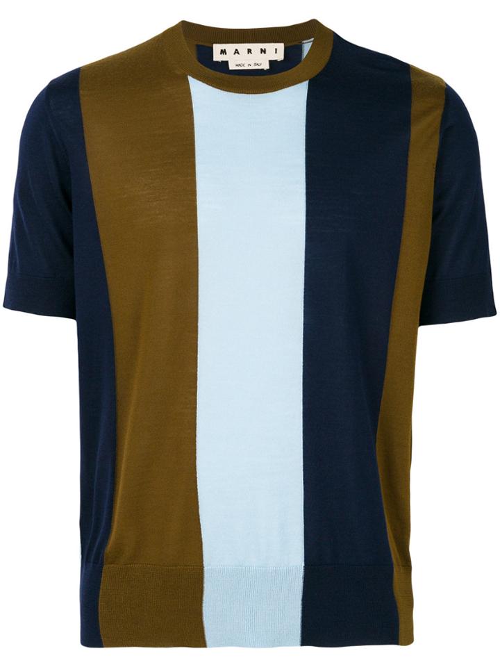Marni Wide Striped Sweater - Blue
