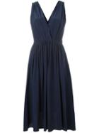 Forte Forte Sleeveless Flared Dress, Women's, Size: I, Blue, Silk/cupro
