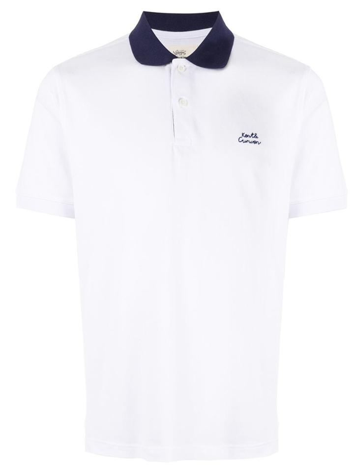 Kent & Curwen Contrasting Collar Polo Shirt - White