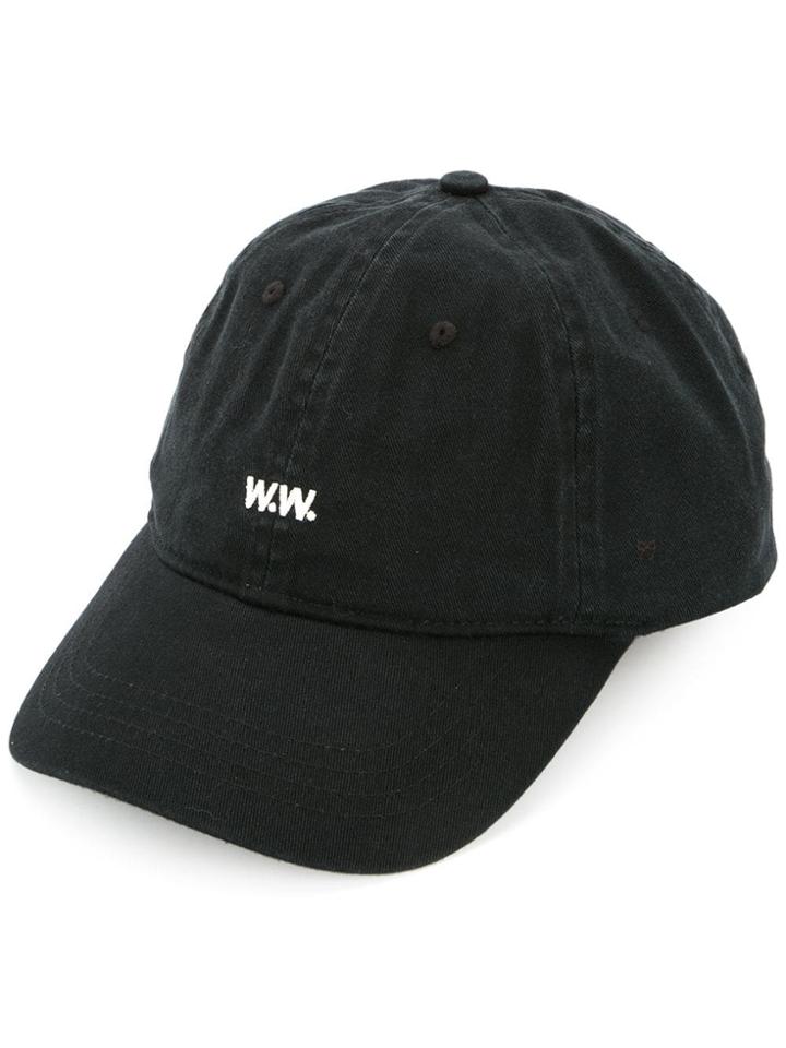 Wood Wood Logo Cap - Black