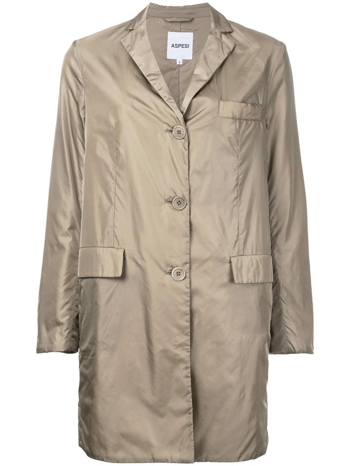 Aspesi - Long Jacket - Women - Polyamide - Xl, Green, Polyamide
