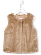 Chloé Kids Faux Fur Gilet, Toddler Girl's, Size: 5 Yrs, Nude/neutrals