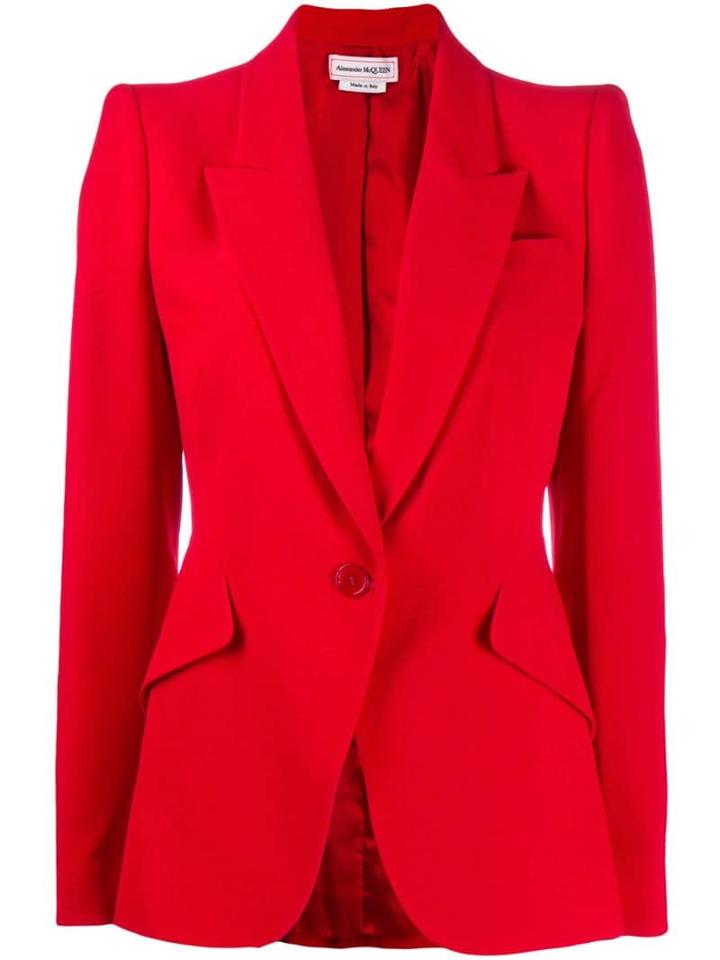 Alexander Mcqueen Structured Shoulder Blazer