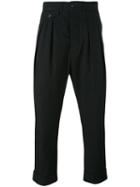 Wooster + Lardini - Pleated Trousers - Men - Cotton - 44, Black, Cotton