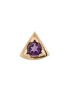 Origin 31 9kt Yellow Gold Amethyst Wedge Stud