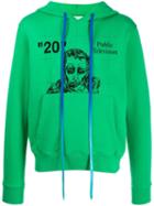 Off-white Public Television Hoodie - Green