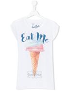 Mc2 Saint Barth Kids - Teen Amelie Ice Cream T-shirt - Kids - Cotton - 14 Yrs, Girl's, White