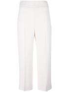 Max Mara Tailored Cropped Trousers - White