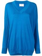 Snobby Sheep Long-sleeve Flared Sweater - Blue