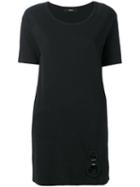Diesel T-shirt Dress, Women's, Size: Small, Black, Cotton/linen/flax/polyester