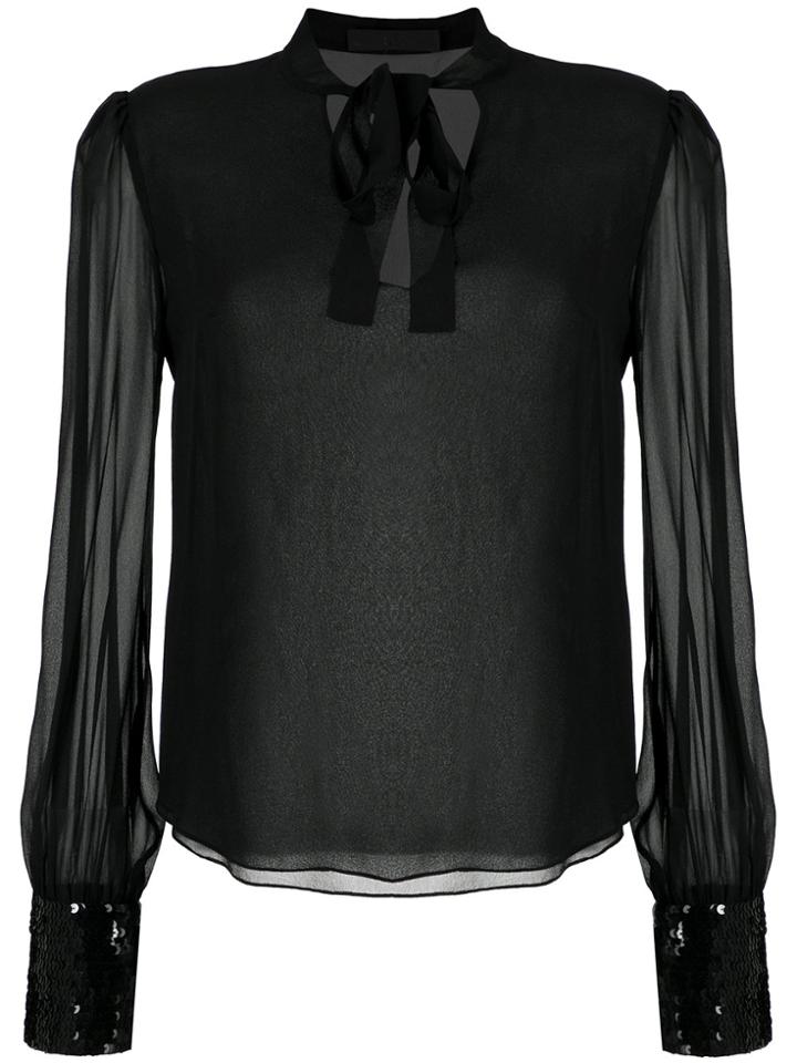 Nk Silk Blouse - Black