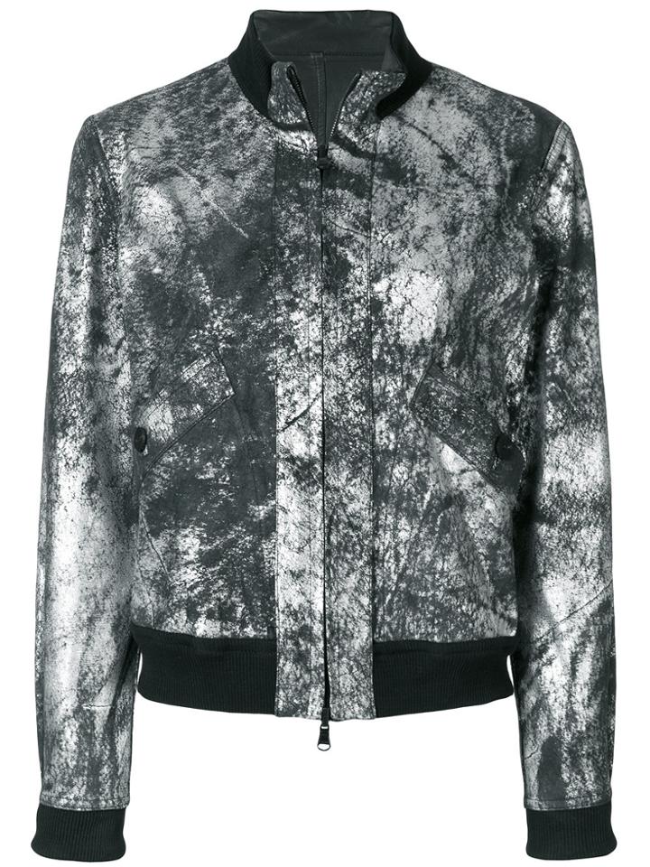 Giorgio Brato Metallic Bomber Jacket - Black