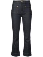Khaite Bootcut Cropped Jeans - Blue
