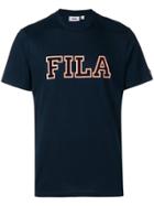 Fila Logo Print Crew Neck T-shirt - Blue