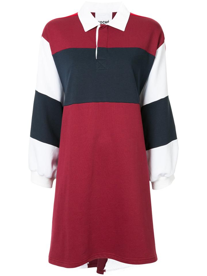 Koché Colour-block Shift Dress - Red