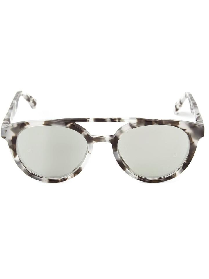 Mykita - Marbled Oval Frame Sunglasses - Unisex - Acetate - One Size, Green, Acetate