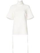 Ellery Shortsleeved Blouse, Women's, Size: 2, White, Acetate/polyester