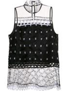 Jonathan Simkhai Tulle Panel Blouse