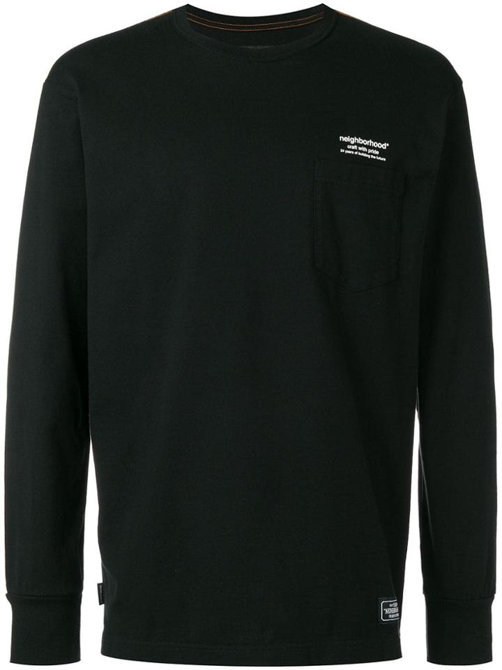 Neighborhood P/c-crew Sweatshirt - Black