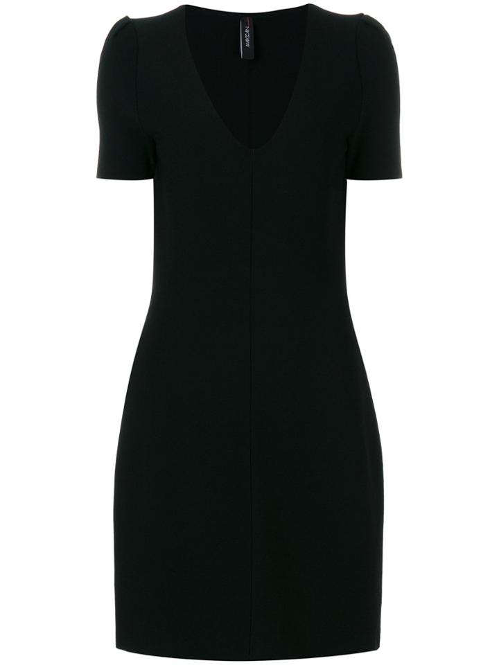 Marc Cain V-neck T-shirt Dress - Black