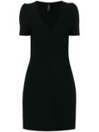 Marc Cain V-neck T-shirt Dress - Black