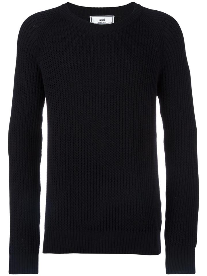 Ami Alexandre Mattiussi Raglan Sleeve Sweater - Blue