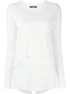 Steffen Schraut Layered Longsleeved T-shirt, Women's, Size: 42, Nude/neutrals, Viscose