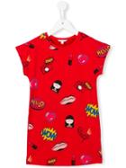 Little Marc Jacobs Printed T-shirt Dress, Girl's, Size: 6 Yrs, Red