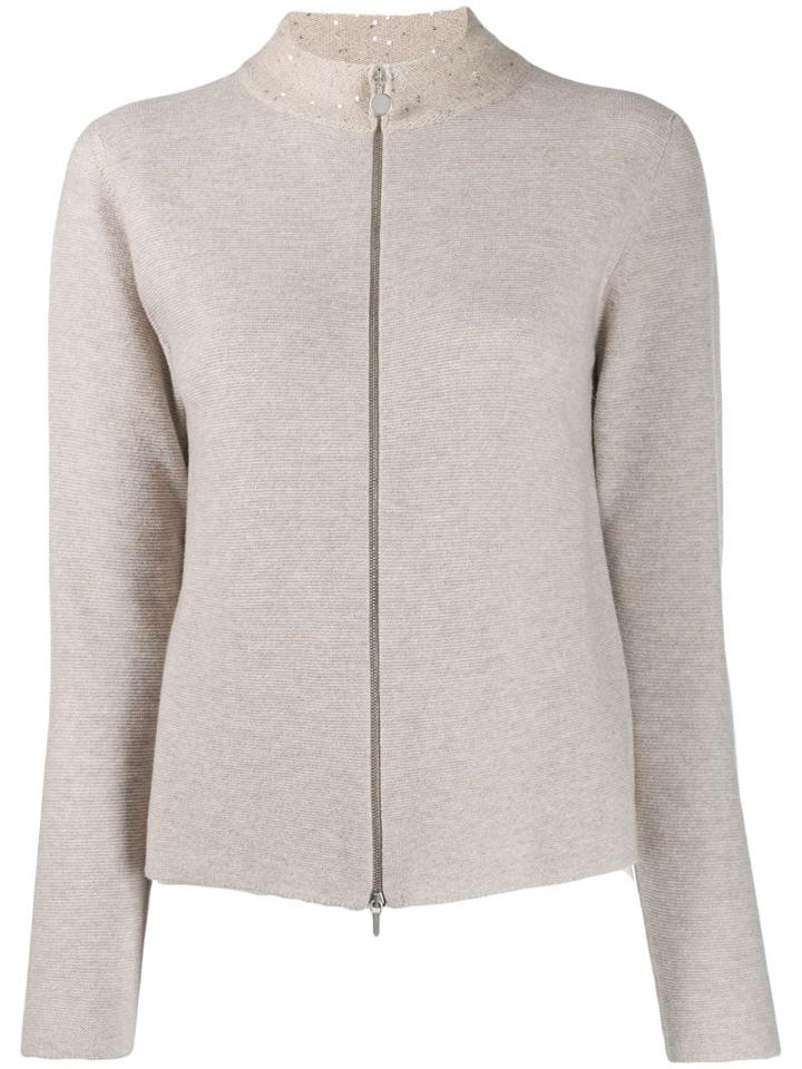 Fabiana Filippi Zipped Cardigan - Neutrals