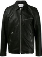 Our Legacy Ton Up Leather Jacket, Men's, Size: 48, Black, Leather/polyester/cotton