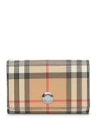 Burberry Small Vintage Check E-canvas Folding Wallet - Multicolour