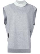 System Roll Neck Shortsleeved Sweater, Women's, Size: Medium, Grey, Wool