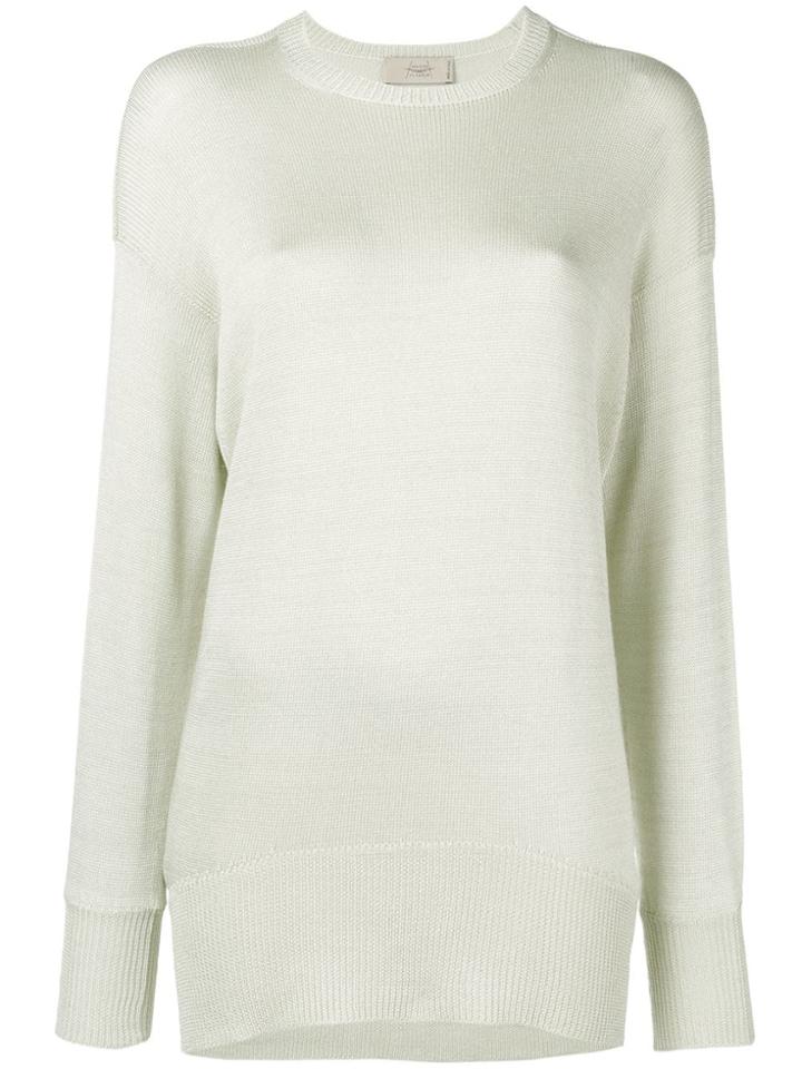 Maison Flaneur Straight-fit Jumper - Green
