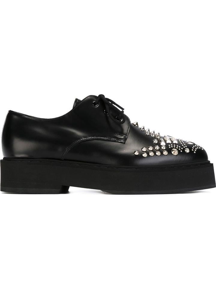 Alexander Mcqueen Platform Derby Shoes - Black